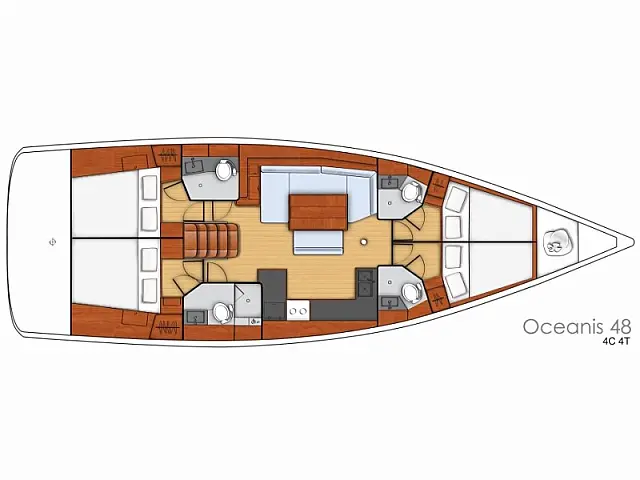 Oceanis 48  - [Layout image]
