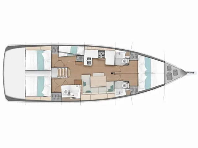 Sun Odyssey 490 - [Layout image]
