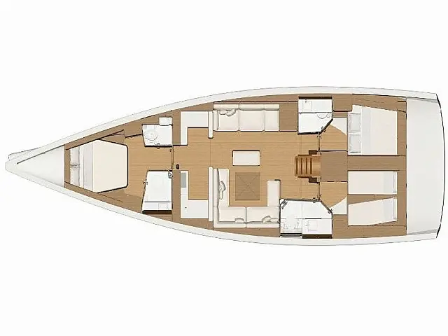Dufour 520 Grand Large - [Layout image]