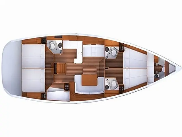 Jeanneau 53 (6 cab) - [Layout image]