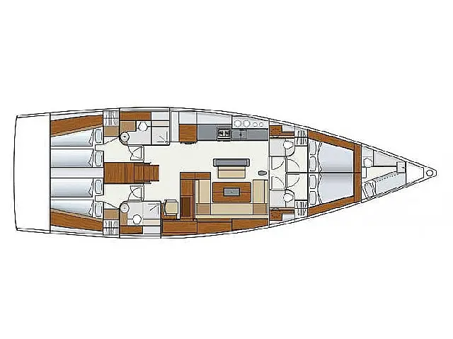 Hanse 575 - [Layout image]