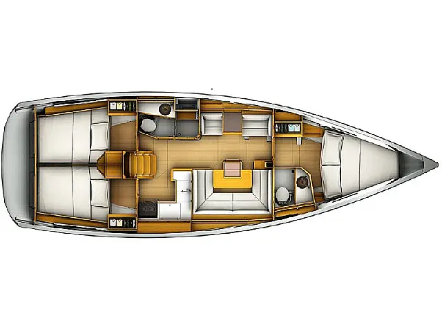 Sun Odyssey 419 - [Layout image]