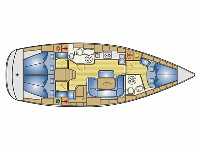 Bavaria 39 Cruiser - [Layout image]