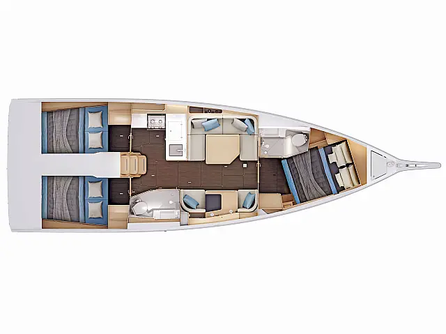 Sun Odyssey 415 Performance - [Layout image]