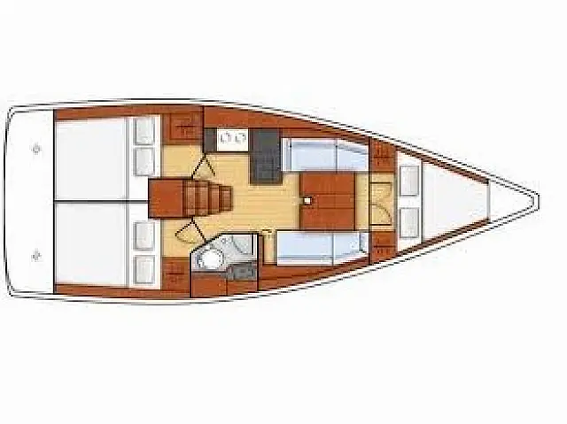 Oceanis 35.1 - [Layout image]