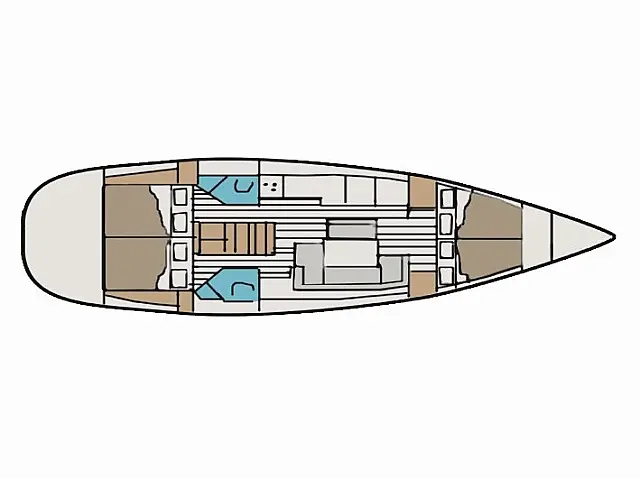 Sun Odyssey 44i - [Layout image]