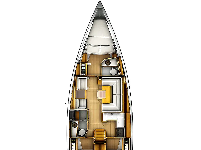 Sun Odyssey 419 - [Layout image]