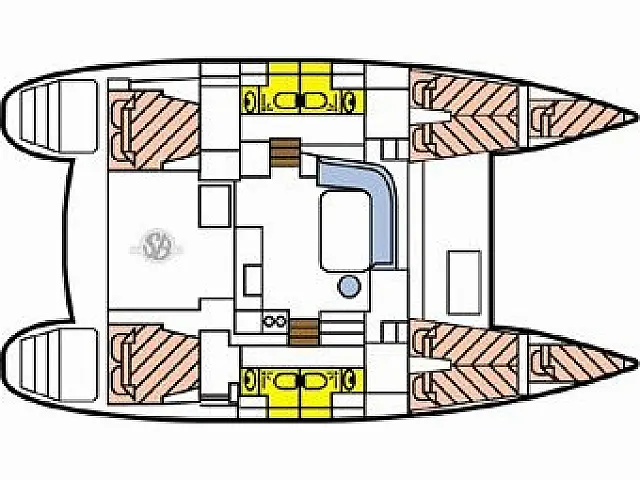 Lagoon 400 S2  - [Layout image]
