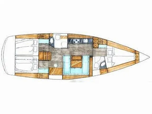 Bavaria 43 Cruiser - [Layout image]