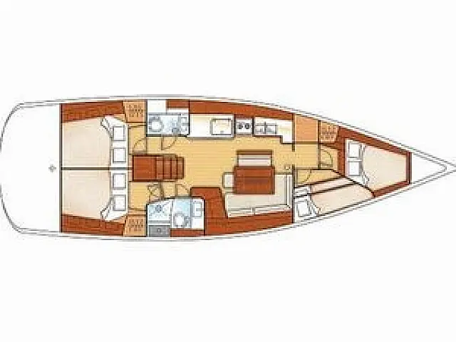 Oceanis 46 - [Layout image]