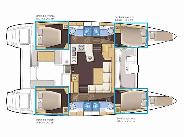 Lagoon 450  F - [Layout image]