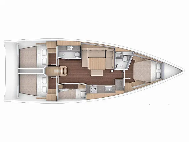 Dufour 430 GL - [Layout image]