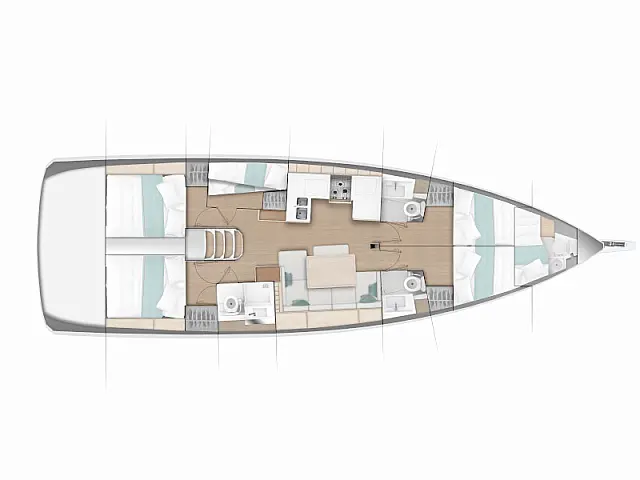 Sun Odyssey 490 - [Layout image]