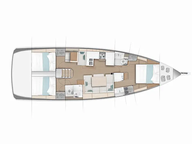 Sun Odyssey 490 - [Layout image]
