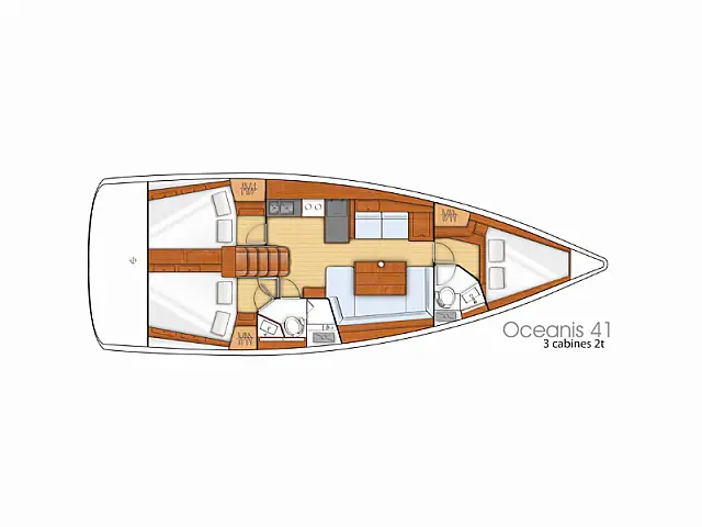Oceanis 41 - [Layout image]