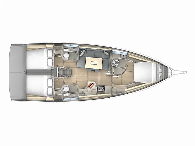 Dufour 41 GL - [Layout image]