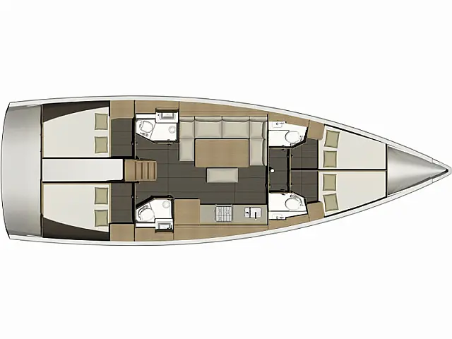 Dufour 460 Grand Large - [Layout image]