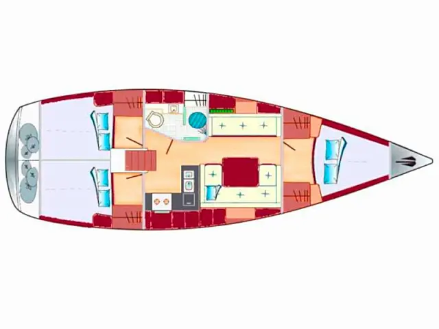 Hanse 370 - [Layout image]