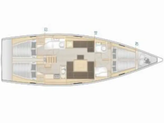 Hanse 458 - [Layout image]