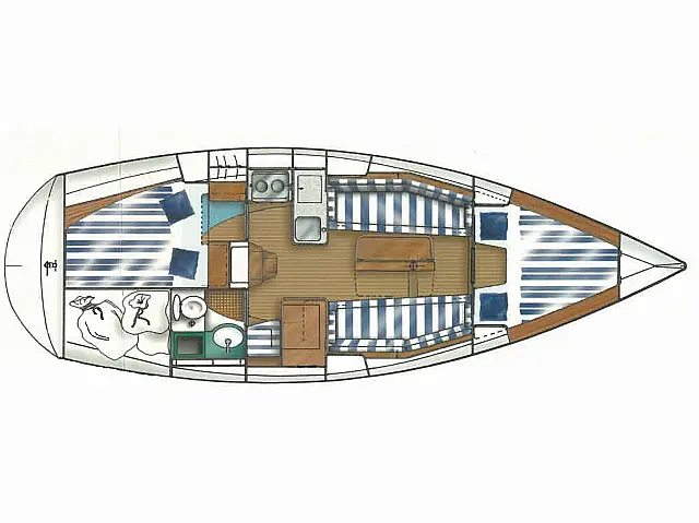Dufour 32 - [Layout image]