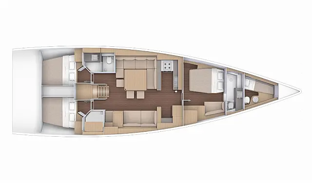 Dufour 56 Exclusive Owner Version - [Layout image]