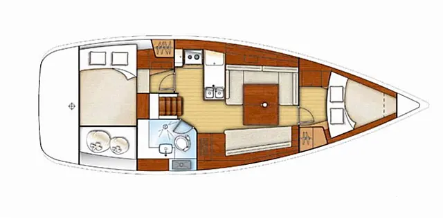 Oceanis 37 - [Layout image]