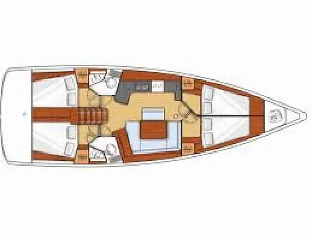 Oceanis 45 - [Layout image]