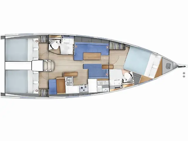 Sun Odyssey 410 - [Layout image]