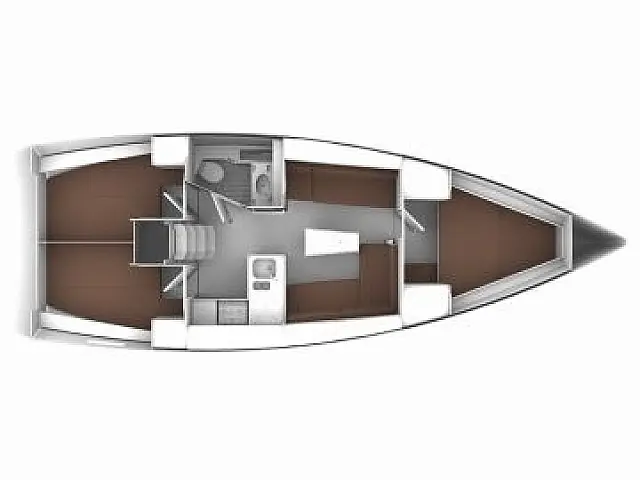 Bavaria Cruiser 37 (3 cab.) - [Layout image]