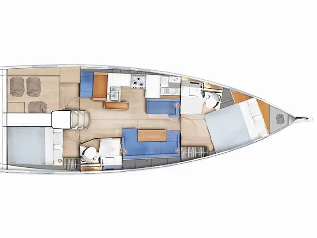 Sun Odyssey 410 - [Layout image]