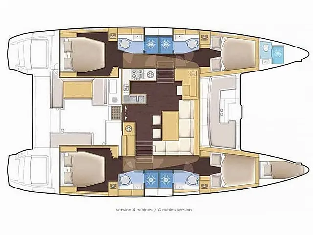 Lagoon 46  - [Layout image]