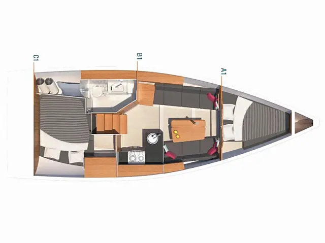 Hanse 315 - [Layout image]