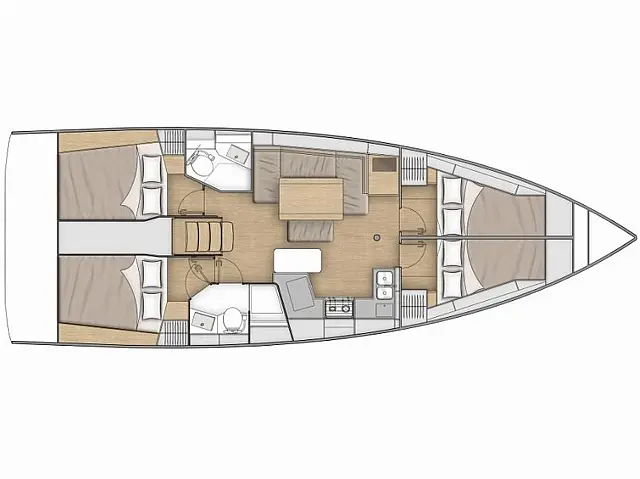 Beneteau Oceanis 40.1 - [Layout image]