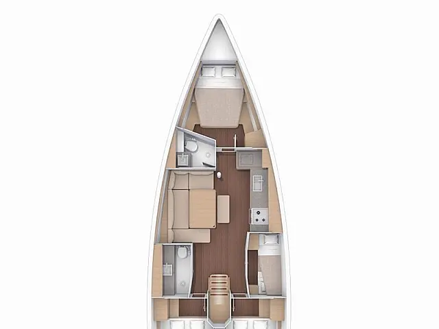 Dufour 430 - [Layout image]