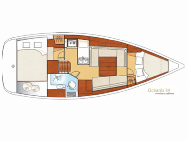 Oceanis 34 - [Layout image]