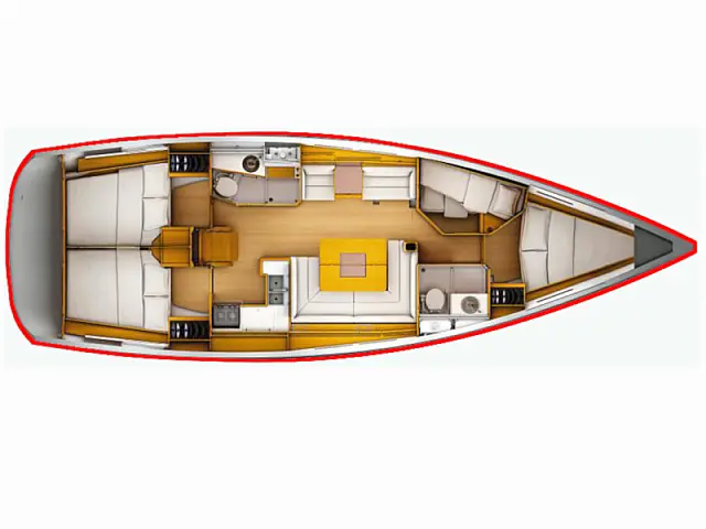 Sun Odyssey 449 - [Layout image]