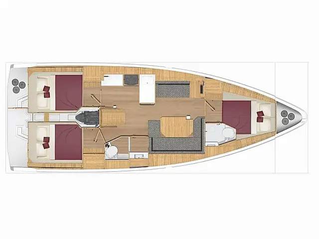 Bavaria C38 - [Layout image]