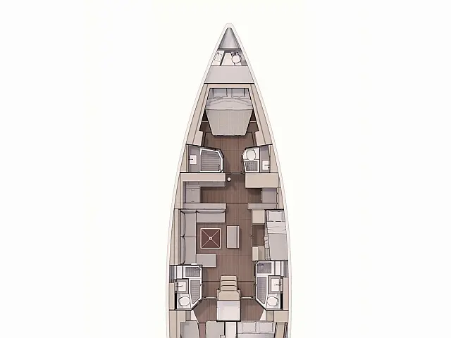 Dufour 530 - [Layout image]