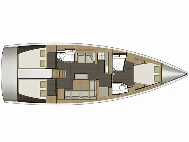 Dufour 460 Grand Large  - [Layout image]