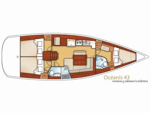 Oceanis 43 - [Layout image]