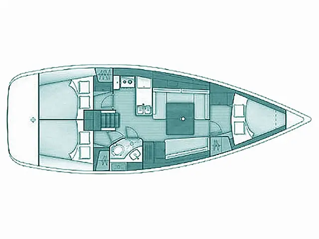 Oceanis 37 - [Layout image]