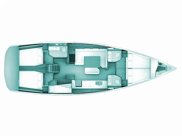Sun Odyssey 519 - [Layout image]