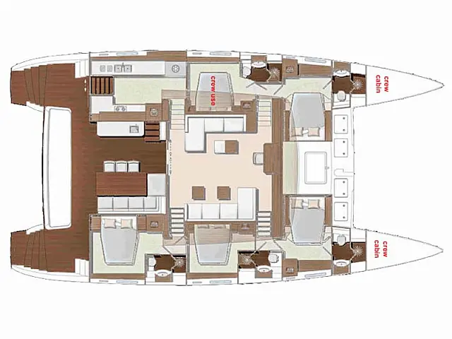 Lagoon 620 Essence - [Layout image]