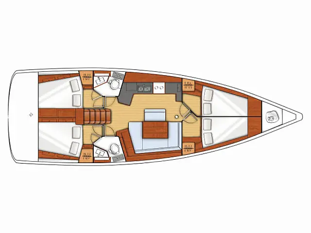 Oceanis 45 - [Layout image]