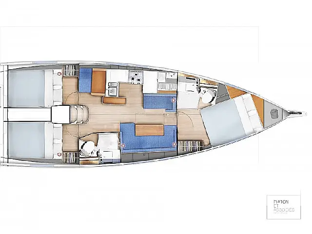 Sun Odyssey 410 - [Layout image]