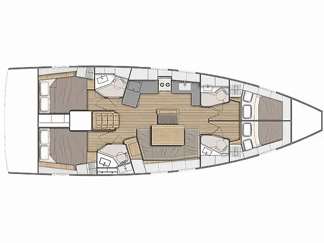 Oceanis 46.1 - [Layout image]