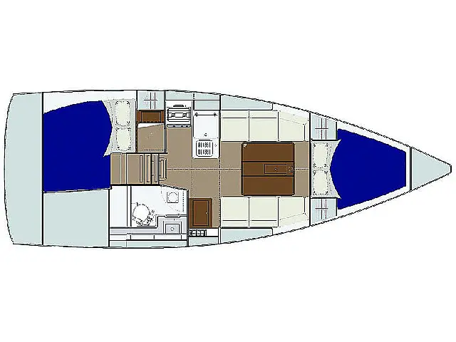 Dufour 310 Grand Large - [Layout image]