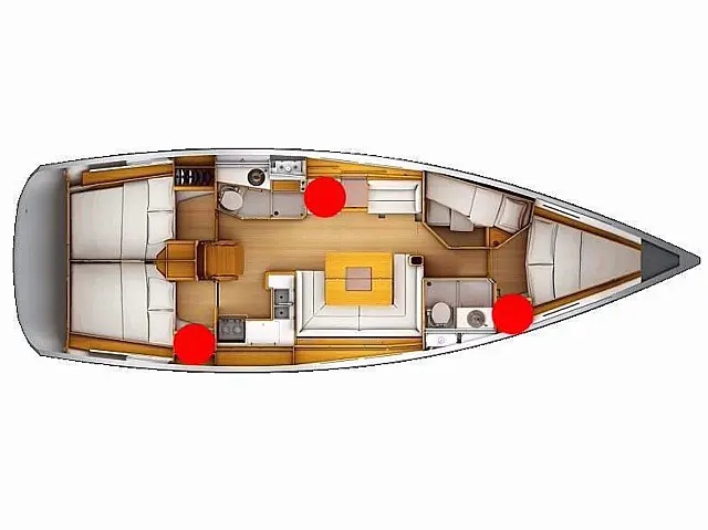 Sun Odyssey 439 - [Layout image]