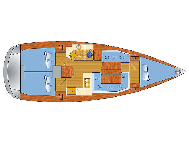 Sun Odyssey 389 - [Layout image]