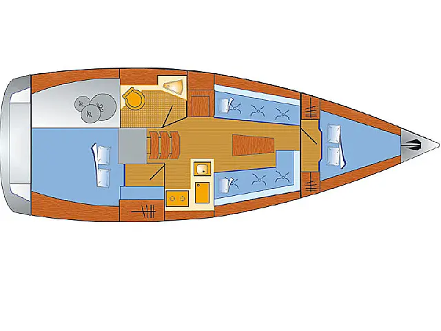 Bavaria Cruiser 34 - [Layout image]